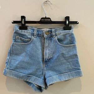 American apparel classic Jean shorts